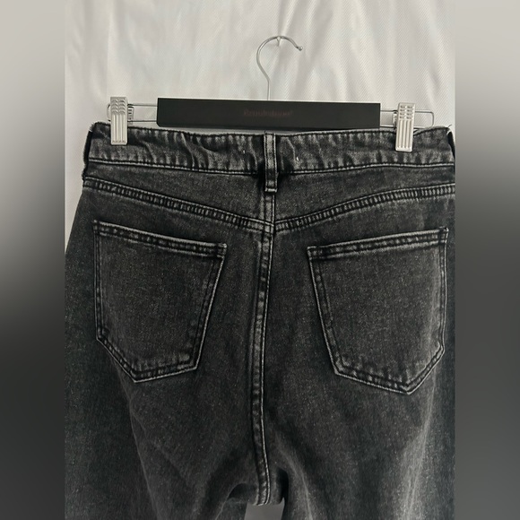 PacSun Black Mom Jeans Relaxed Fit Tapered Leg High Rise Size 27 - Picture 9 of 12